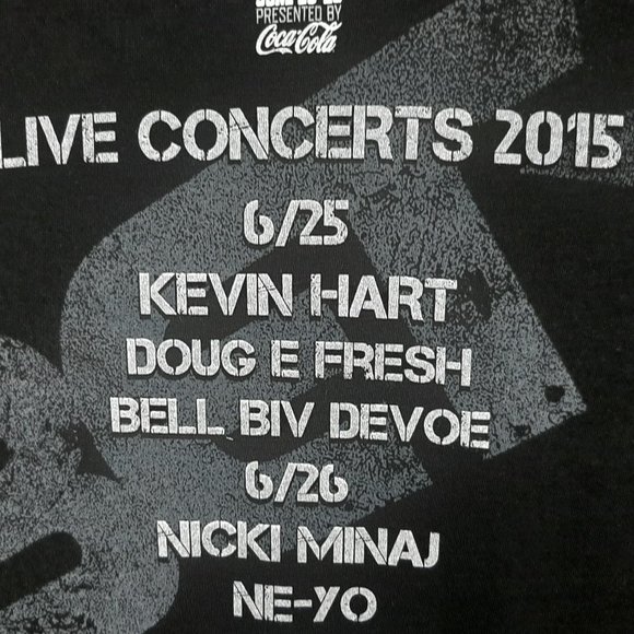 BET experience concert LA live 2015 tshirt size 3XL mens Artist names back NWT - Picture 6 of 9